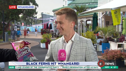 'Get your snacks ready!' Jono Pryor ruins 'Breakfast' TV live cross in the most hilariously perfect way