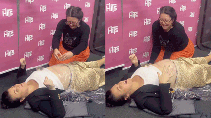 Pregnant Megan Papas tries out 'Egg Crack Test' to predict the gender of her baby