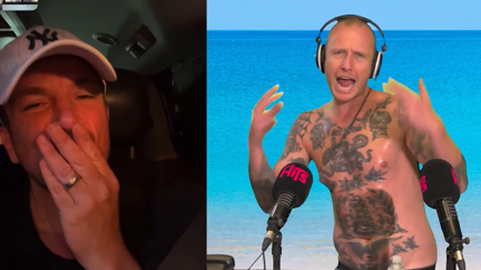 Watch Peter Andre's reaction to Jono's attempt at performing hit 90s song 'Mysterious Girl'
