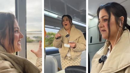 Megan Papas tries out travelling on a bus for the very first time ever