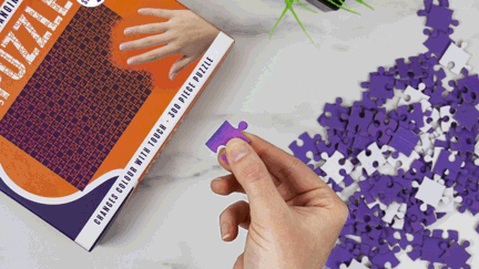 It turns out a jigsaw puzzle exists that changes colour when you touch the pieces