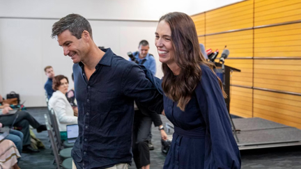 Jacinda Ardern's tearful goodbye to PM role: 'Clarke, let’s finally get married'